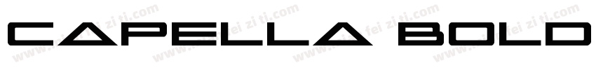 Capella Bold字体转换